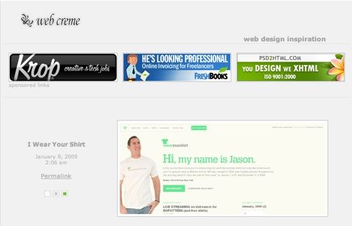 веб-крем - идеи для веб-дизайна