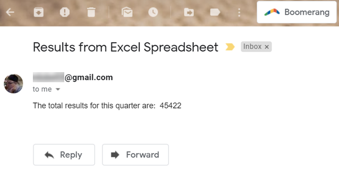 Excel получено по электронной почте