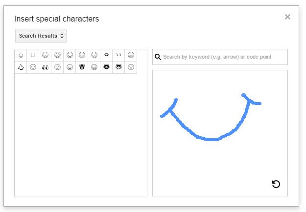 Диск Google - вставьте специальные символы