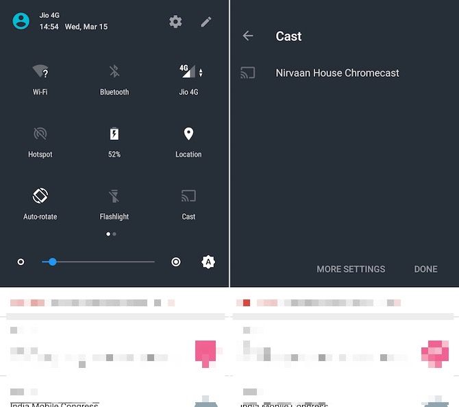 Chromecast Android зеркалирование экрана