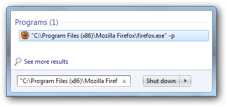 несколько профилей Firefox