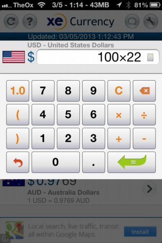 приложение xe currency
