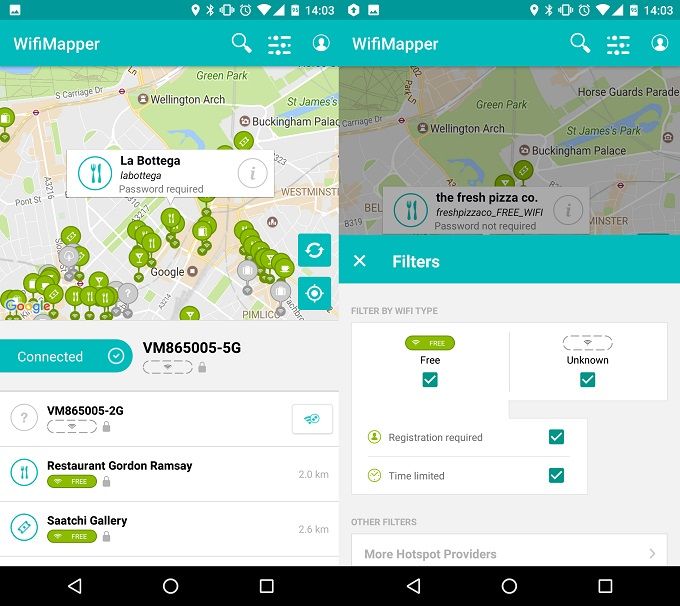 Улучшите свой сигнал Wi-Fi дома и на улице с помощью этих приложений для Android Скриншот WifiMapper One