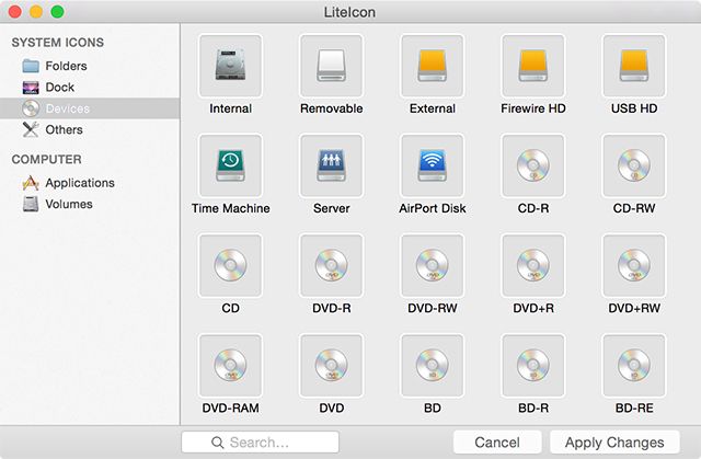 Как использовать пользовательские значки в Mac OS X (и где их найти) liteicon