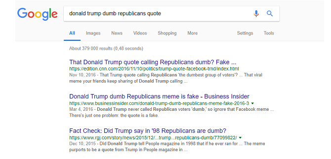 Google-поиск-проверка фактов