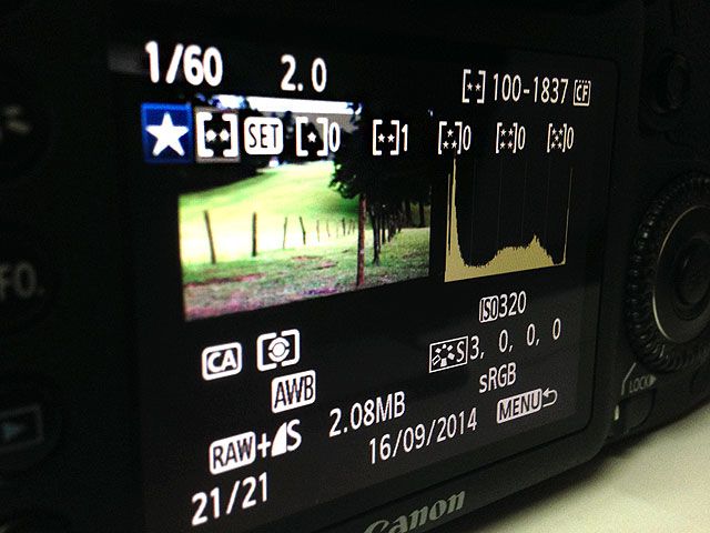 DSLR In-Camera Image Rating