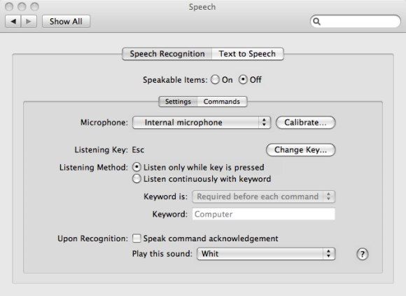 Как использовать речевые команды на вкладке распознавания речи Mac 02
