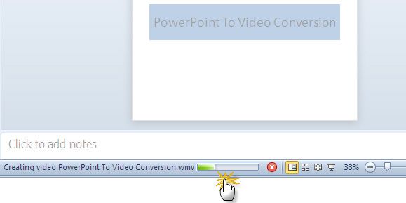 конвертировать PowerPoint в видео