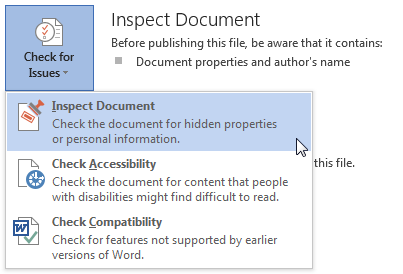 Microsoft Word 2013 проверяет документ