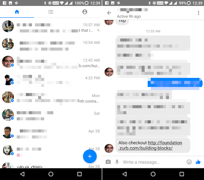 Android Lite приложения Messenger