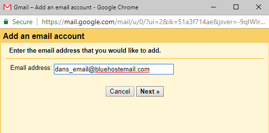 Добавить почту Bluehost в Gmail