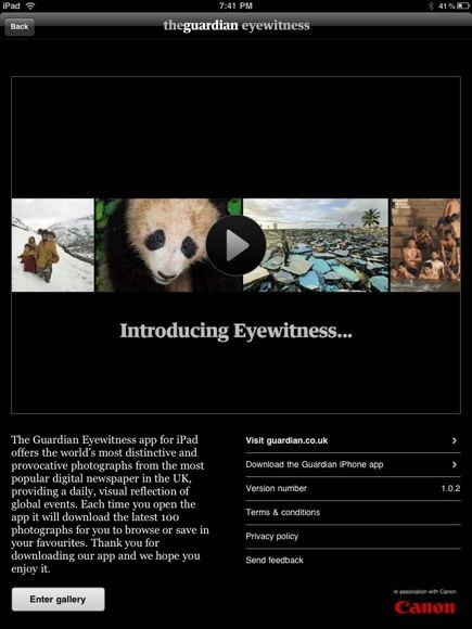 Просматривайте потрясающие фотографии на iPad с помощью приложения «Свидетель» guardianeyewitness1