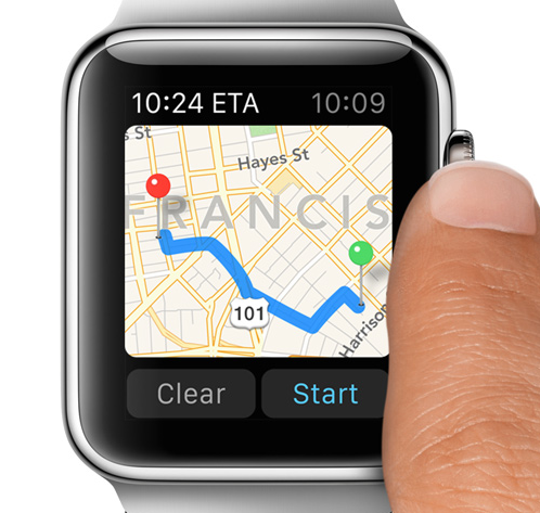 навигация по Apple Watch