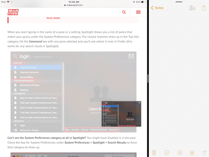 iPad iOS 11 Перетаскивание приложений 1