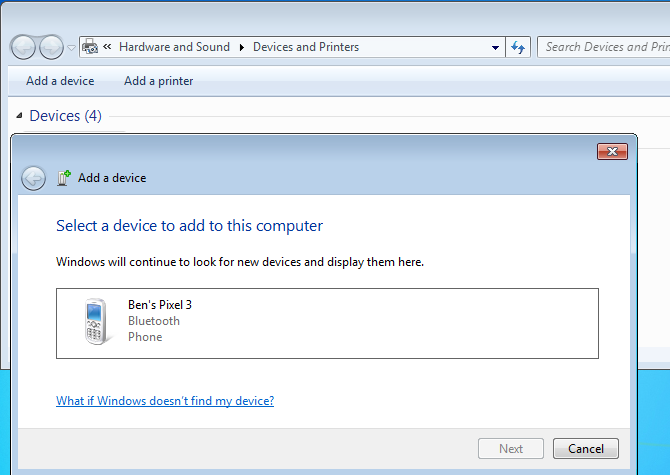 Windows 7 Добавить устройство Bluetooth