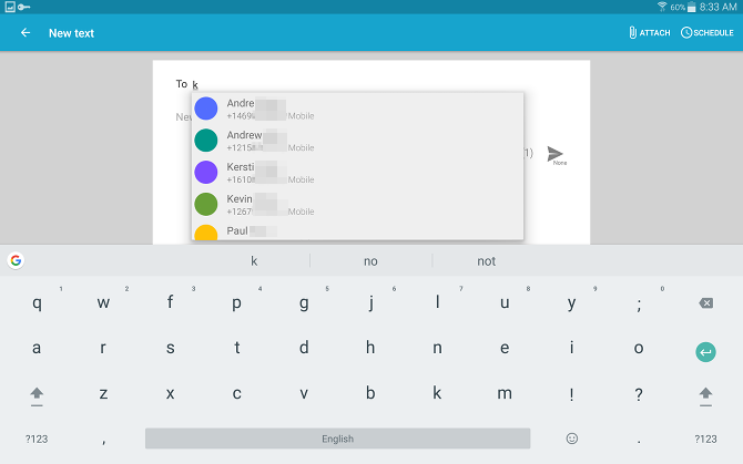 Как отправлять и получать текстовые сообщения на планшете Android android планшет новый текст