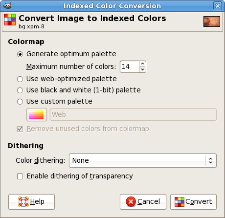 Как создать собственный Splashimage для GRUB indexcolor
