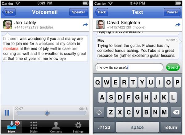 приложение Google Voice