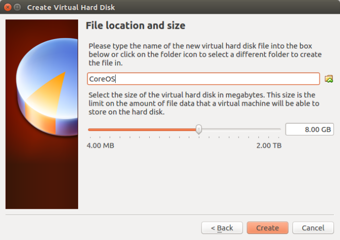 Распределение размера файла CoreOS
