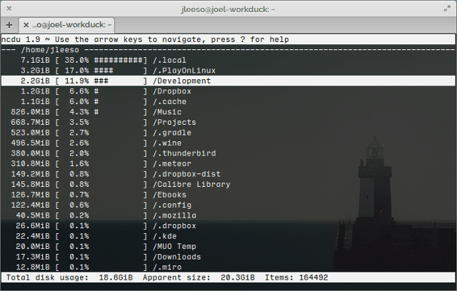 Linux-диск-анализаторы-ncdu