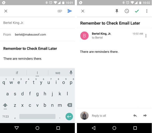 AndroidRememberThings-Email