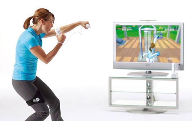 надстройка удовольствие крытых тренировки бокс-видео-игры-Wii
