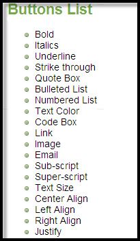 панель инструментов для форматирования текста