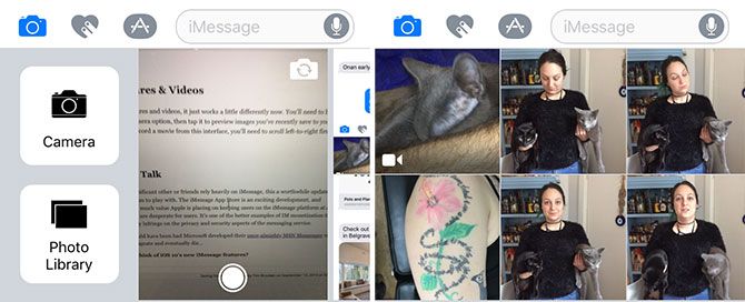 iOS 10 Сообщения Фотографии