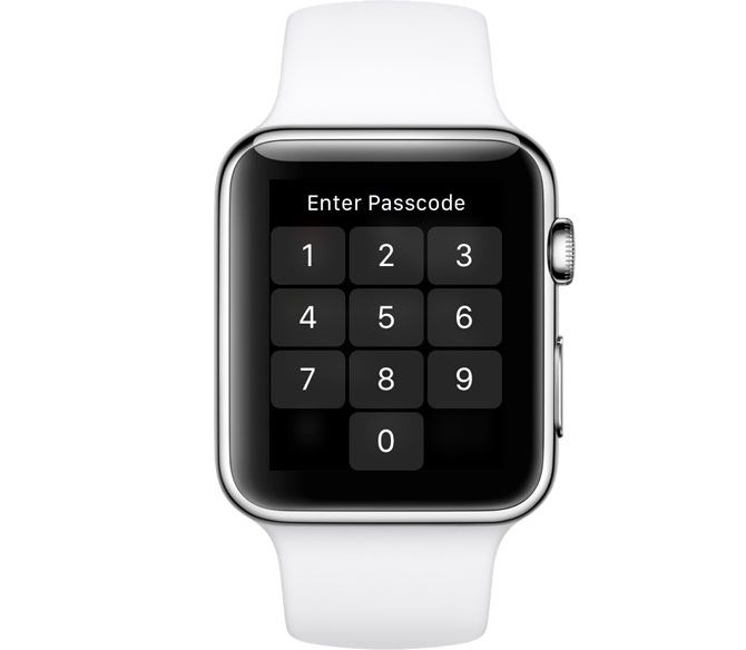 Apple Watch введите код доступа