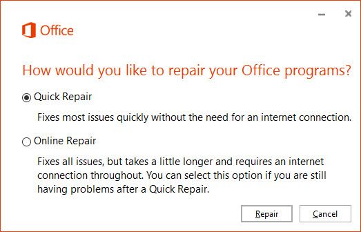 Мастер быстрого восстановления для Microsoft Office