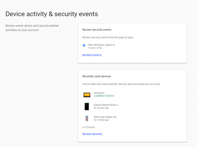 активность на устройстве Google - были ли взломаны мои онлайн-аккаунты?