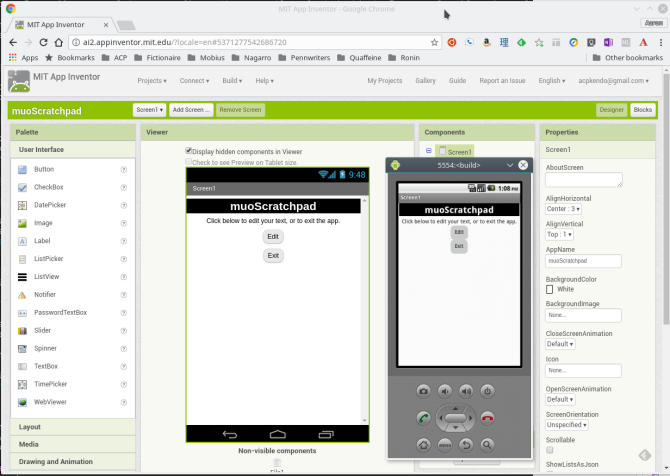 android создать приложение appinventor приложение эмулятор