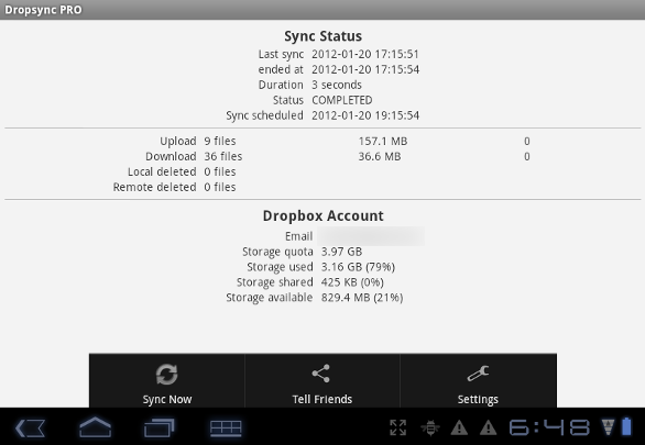 Синхронизация устройства Android с Dropbox через Dropsync [Android 2.0+]