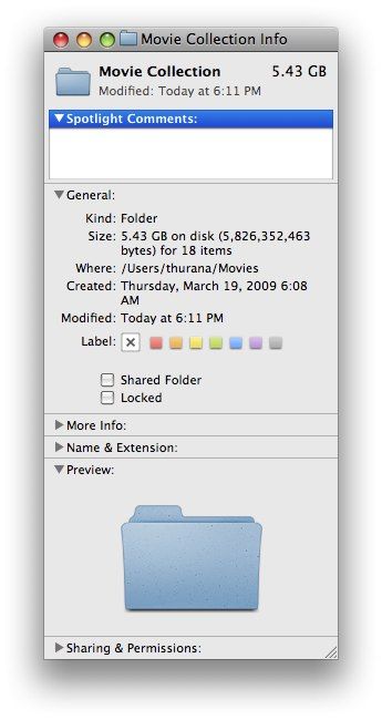 Простые способы организации ваших файлов в Mac 06 окно информации о файле