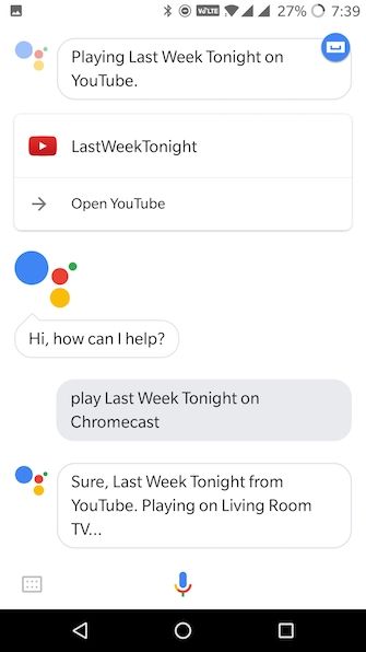 Google Assistant Chromecast