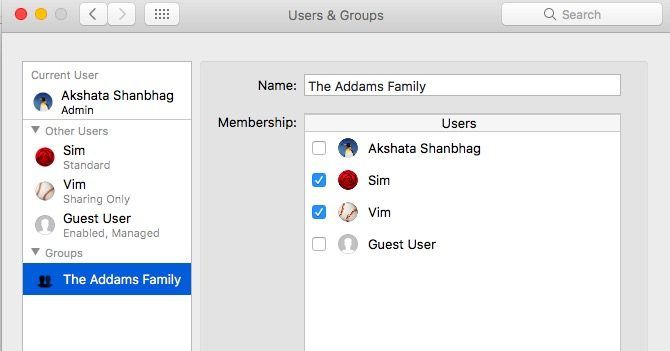 членство в группе пользователей Mac