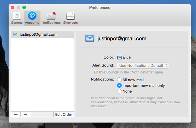 Киви в основном Gmail для Mac киви Gmail важные уведомления