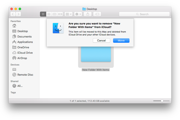 Как использовать iCloud Drive в macOS Sierra - Перемещение документов