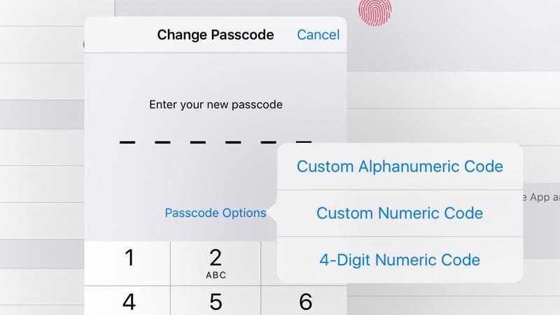 Как сменить iPhone или iPad's six-digit passcode to four digits 