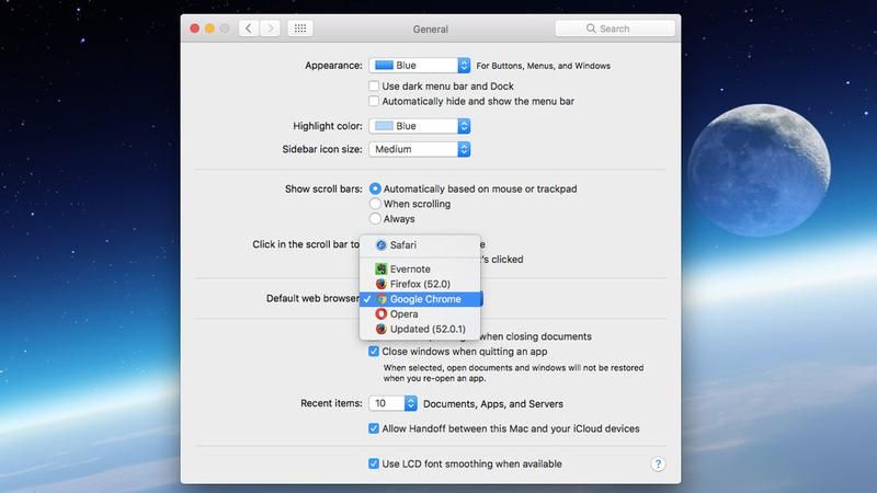 Как изменить стандартные приложения на Mac: изменение браузера по умолчанию