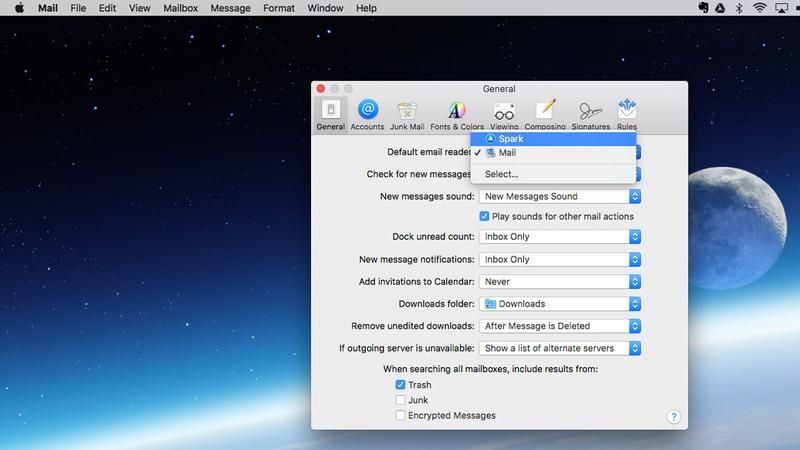 Как изменить стандартные приложения на Mac: изменение почтового приложения