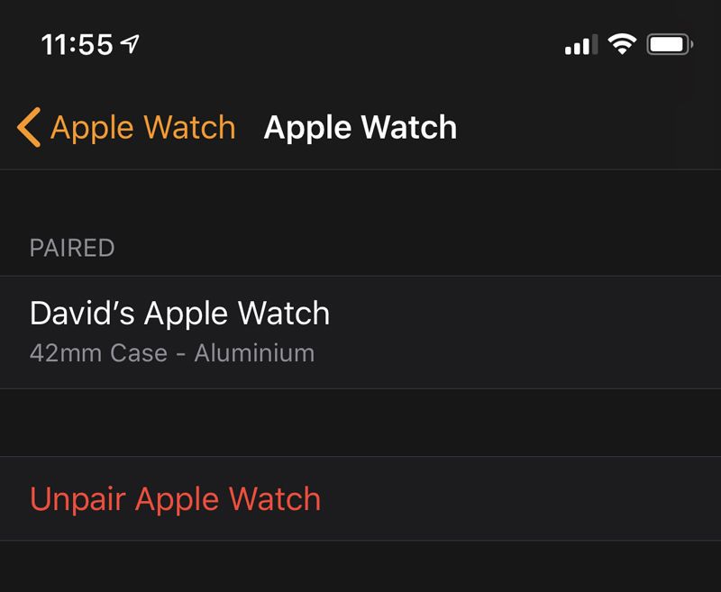 Как настроить новые Apple Watch: Unpair