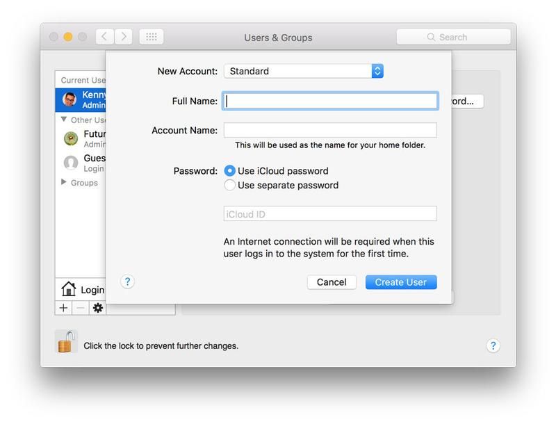 Как настроить родительский контроль на Mac: учетная запись пользователя
