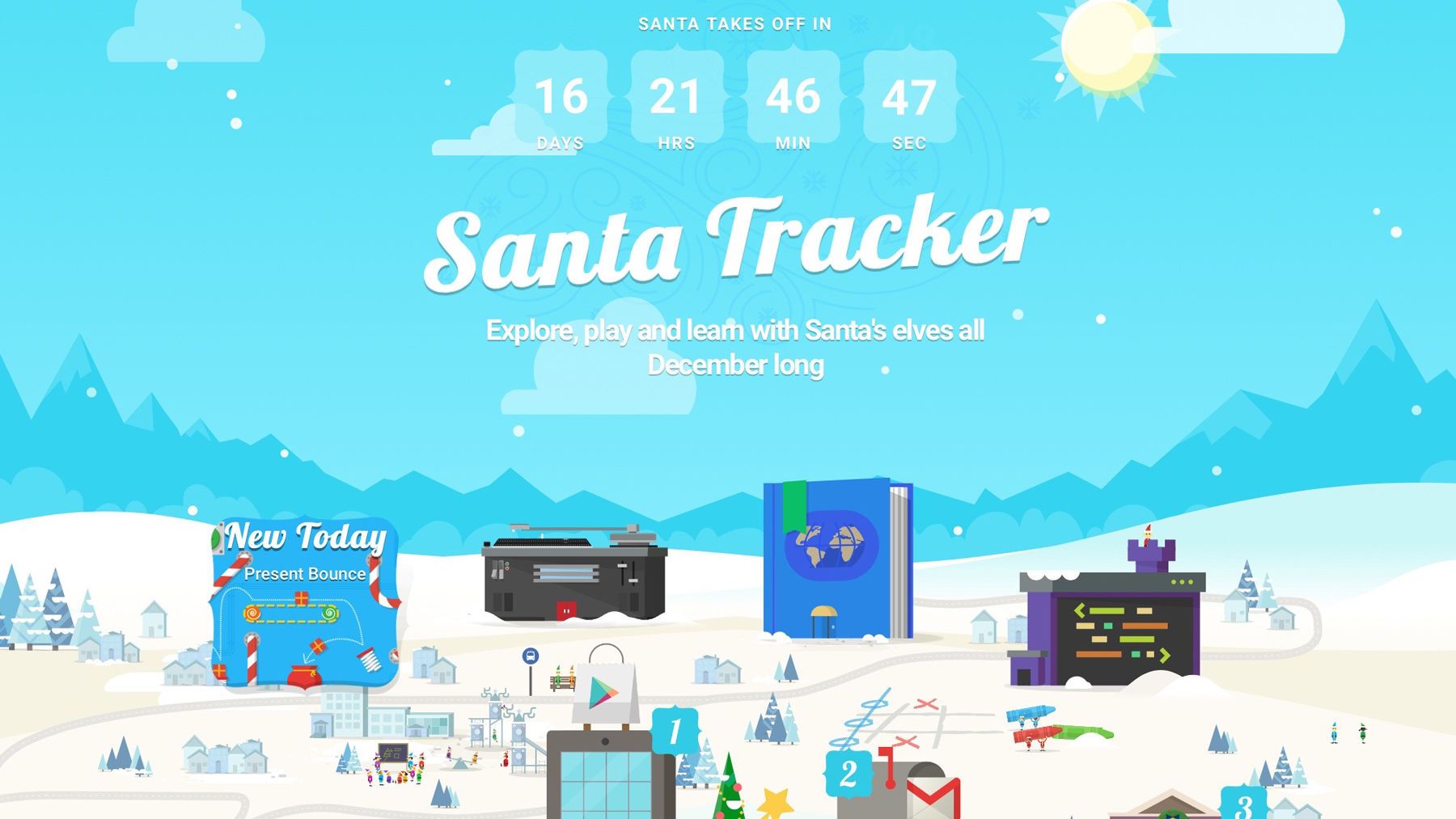 Как отследить Деда Мороза на iPhone или iPad: Google Santa Tracker