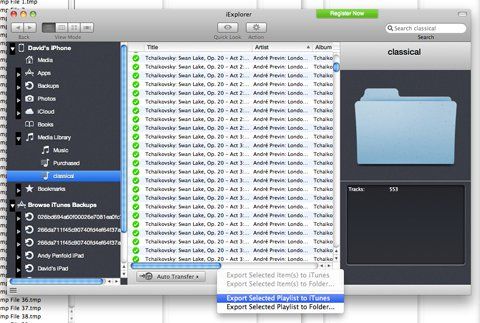 Перенос музыки с iPhone на Mac