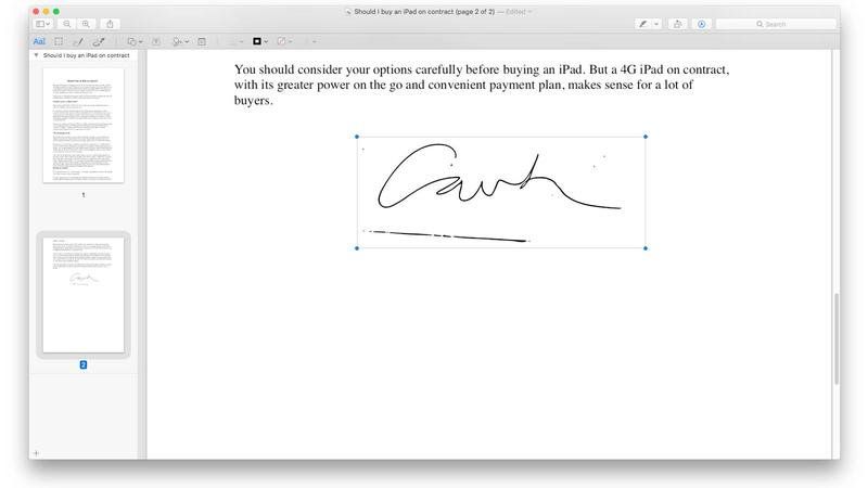 Как подписать PDF или другой документ на Mac