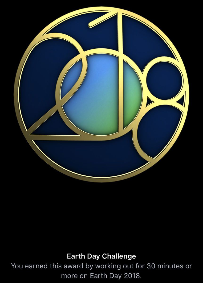 Как получить каждый значок достижения «Наблюдение за Apple Watch»: «День Земли»