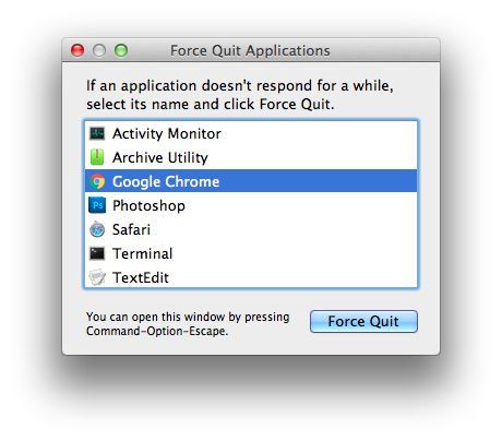 Как просмотреть все открытые приложения на Mac: меню принудительного выхода