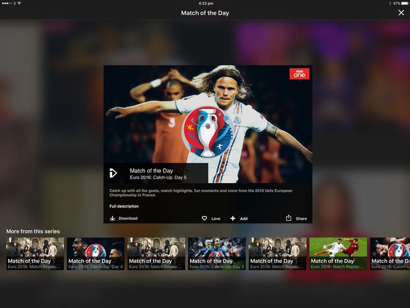 Как смотреть Евро-2016 в прямом эфире на iPad или iPhone бесплатно: BBC iPlayer