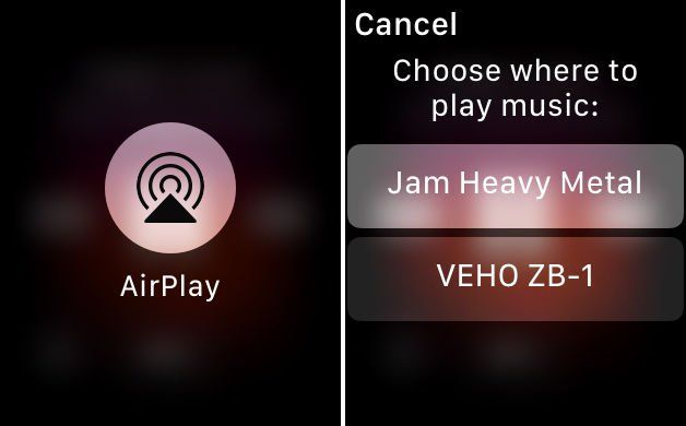 Как воспроизводить музыку Apple Watch через динамик Bluetooth: выберите выход